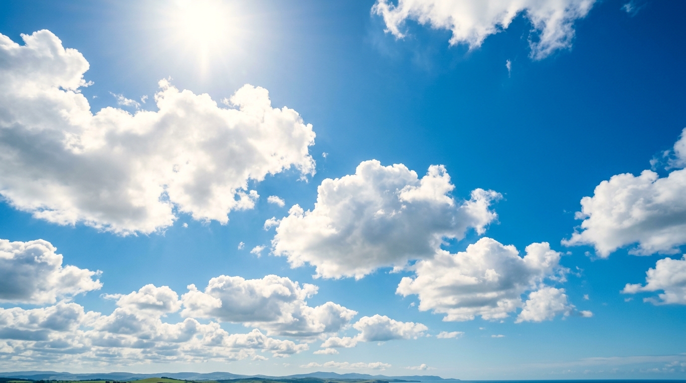 Sky background with clouds