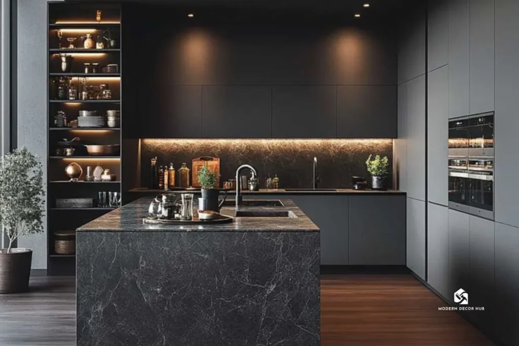 black-marble-in-kitchen-ideas-tips