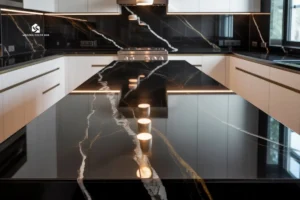 black-marble-kitchen-countertops