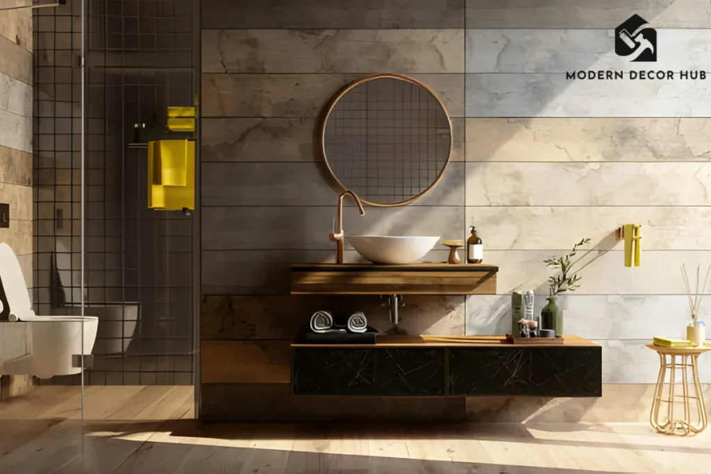 half bathroom decorating