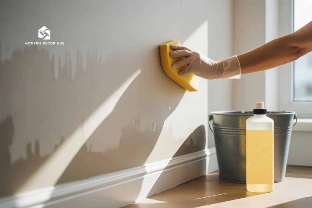 what to clean walls with before painting