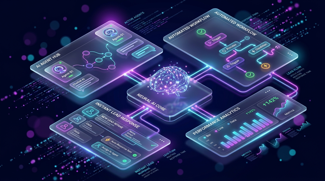 AI Automation Workflow Illustration